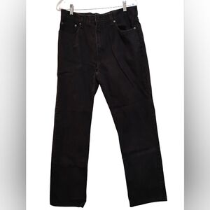 Men's Black Jeans G GEORGE REGULAR 100%Cotton 34x32